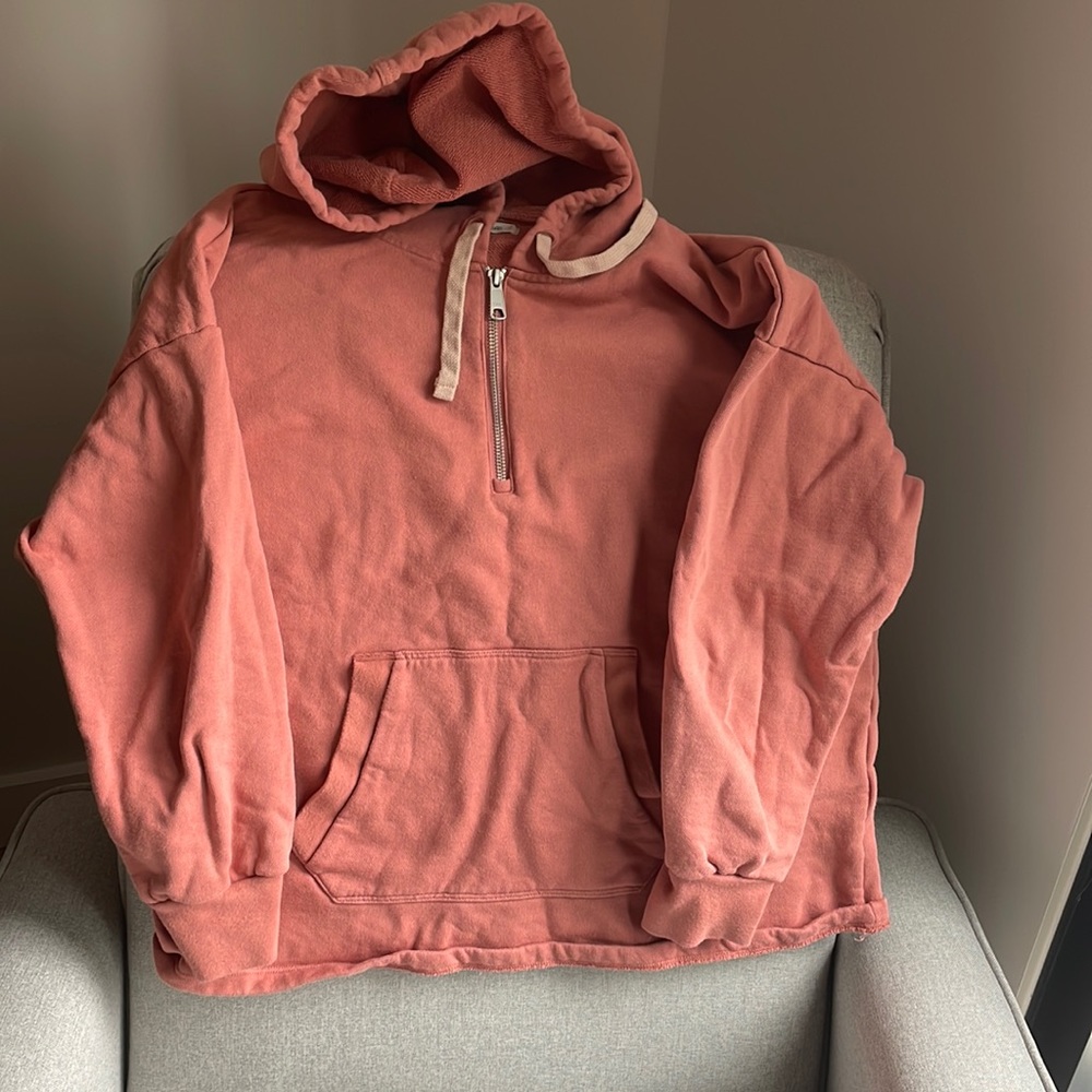 Madewell Women’s half zip pullover hoodie